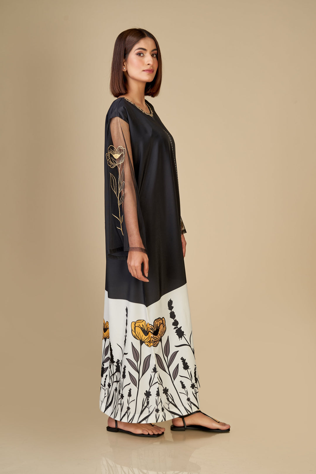 LONG DRESS (EMBROIDERED) S24-F126