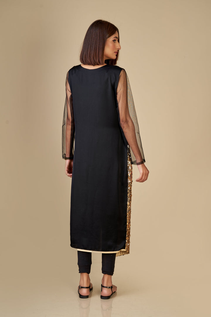 LONG DRESS (EMBROIDERED) S24-F103