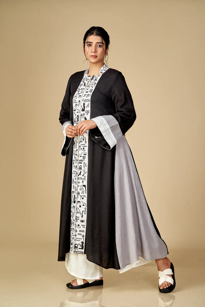 EMBROIDERED LONG JACKET S24-F45