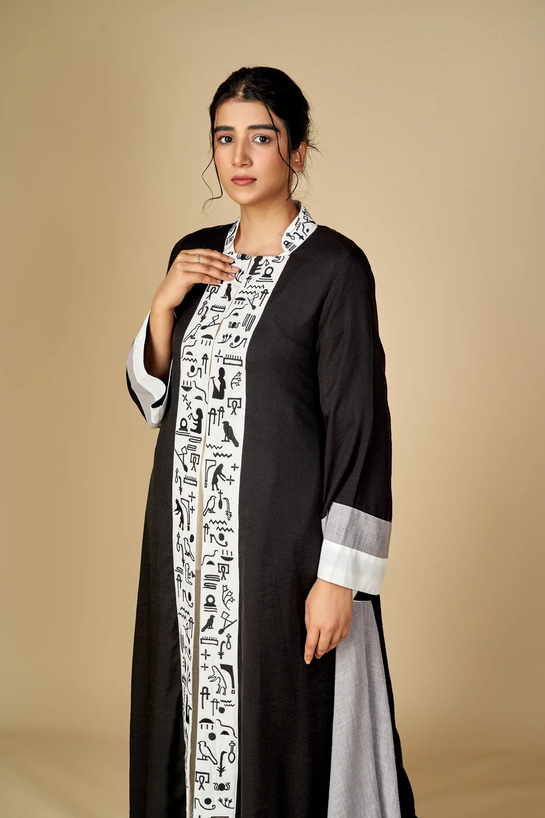 EMBROIDERED LONG JACKET S24-F45